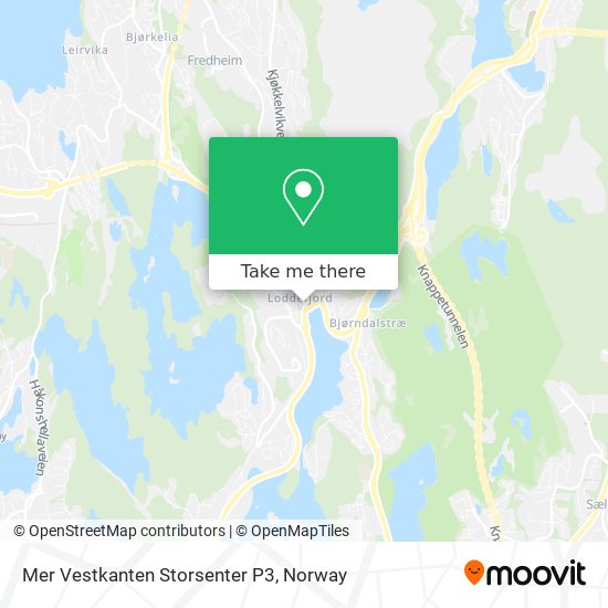 Mer Vestkanten Storsenter P3 map