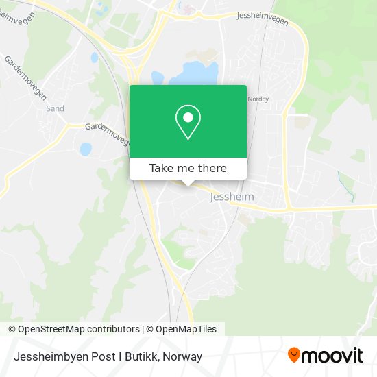 Jessheimbyen Post I Butikk map