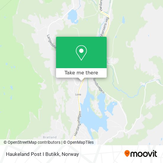 Haukeland Post I Butikk map