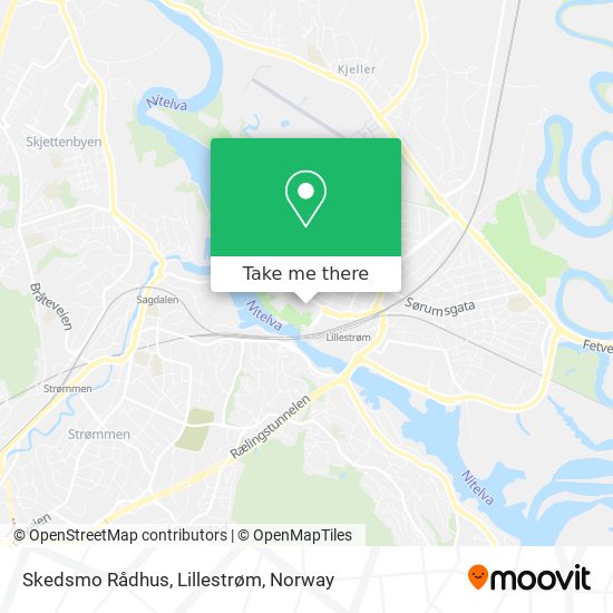 Skedsmo Rådhus, Lillestrøm map