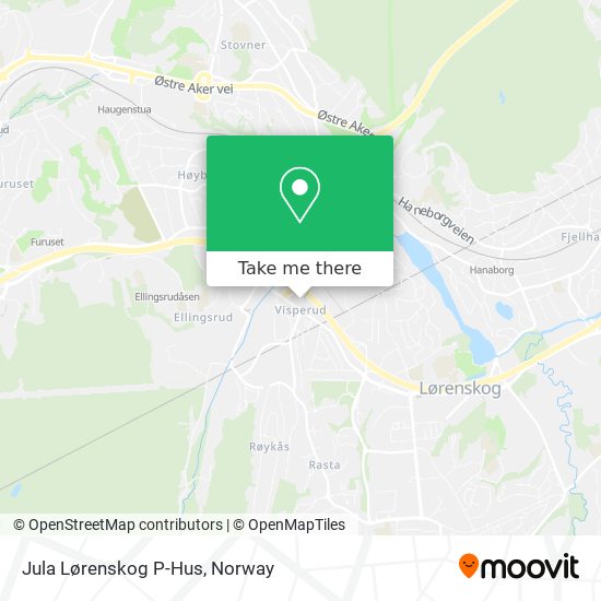 Jula Lørenskog P-Hus map