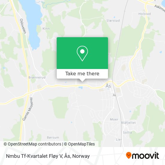 Nmbu Tf-Kvartalet Fløy V, Ås map