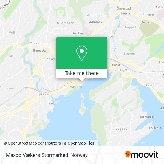 Maxbo Vækerø Stormarked map