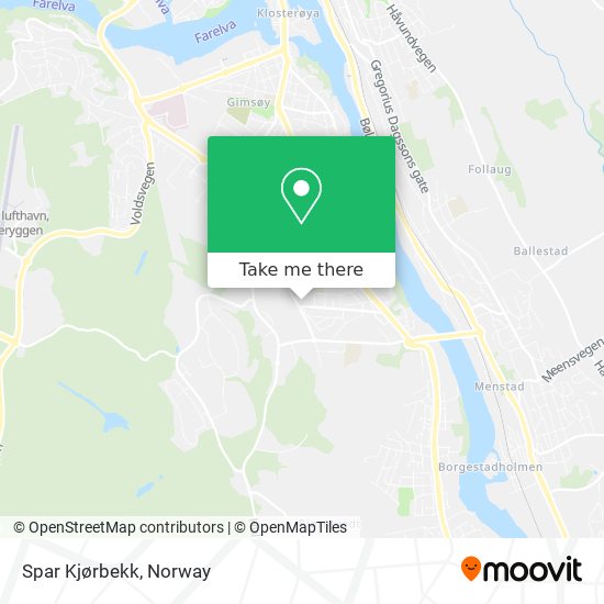 Spar Kjørbekk map
