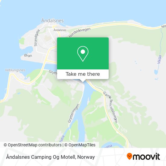 Åndalsnes Camping Og Motell map