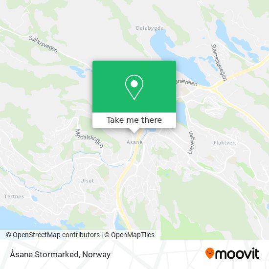 Åsane Stormarked map