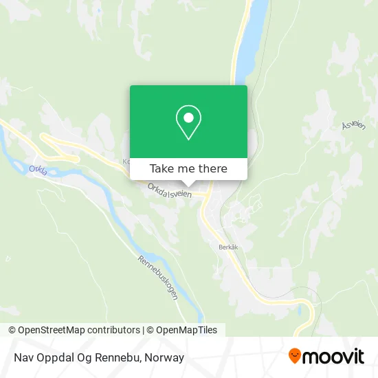 Nav Oppdal Og Rennebu map