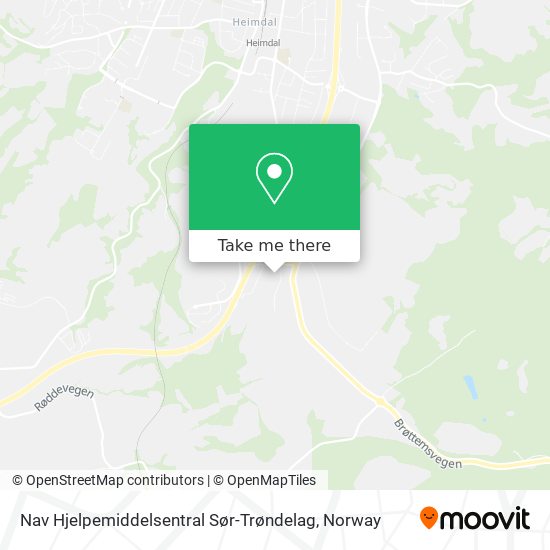 Nav Hjelpemiddelsentral Sør-Trøndelag map