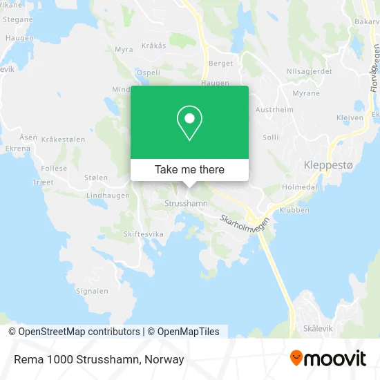 Rema 1000 Strusshamn map