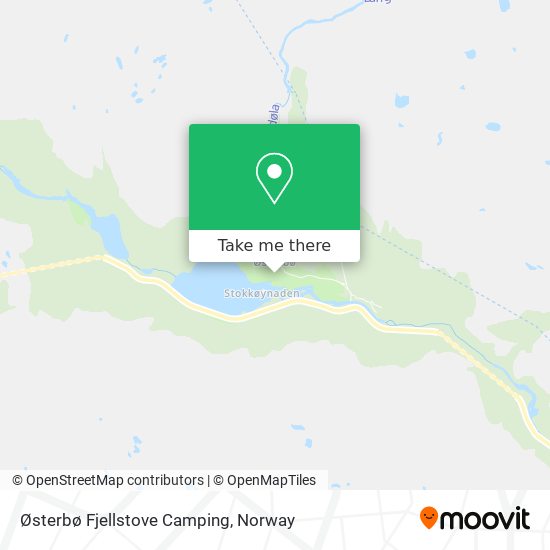 Østerbø Fjellstove Camping map