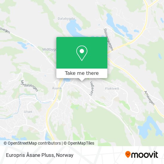 Europris Åsane Pluss map