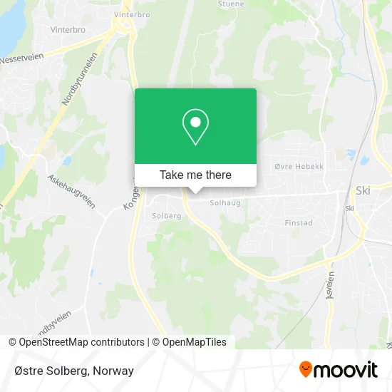 Østre Solberg map