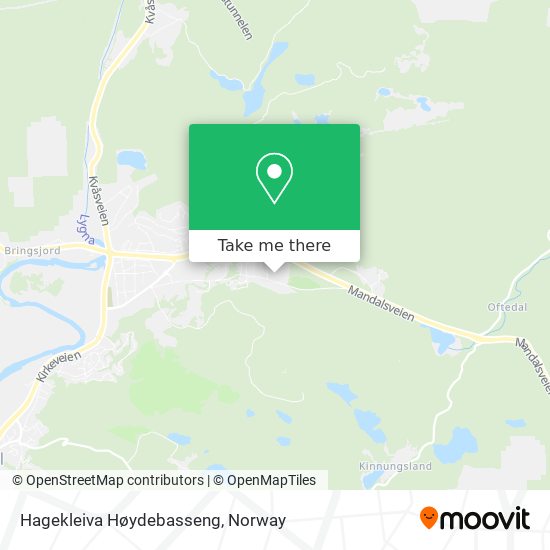 Hagekleiva Høydebasseng map