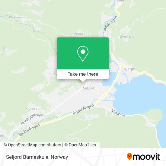 Seljord Barneskule map