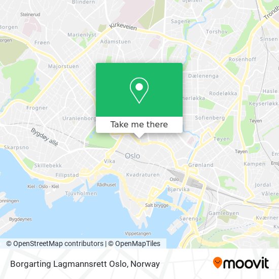 Borgarting Lagmannsrett Oslo map