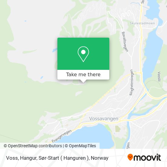 Voss, Hangur, Sør-Start ( Hanguren ) map
