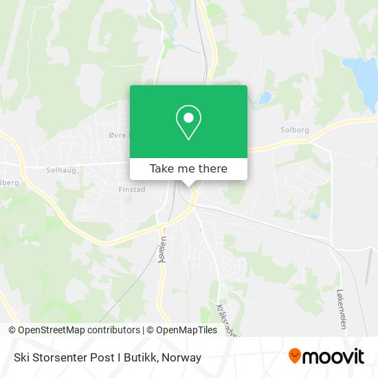 Ski Storsenter Post I Butikk map