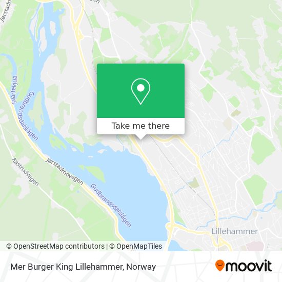 Mer Burger King Lillehammer map