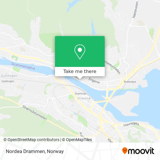 Nordea Drammen map