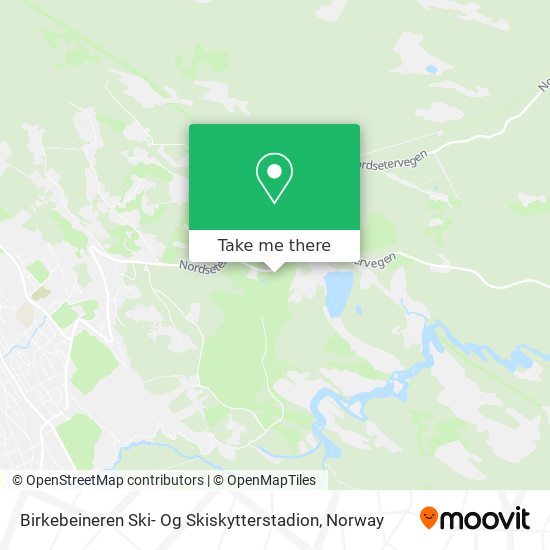 Birkebeineren Ski- Og Skiskytterstadion map