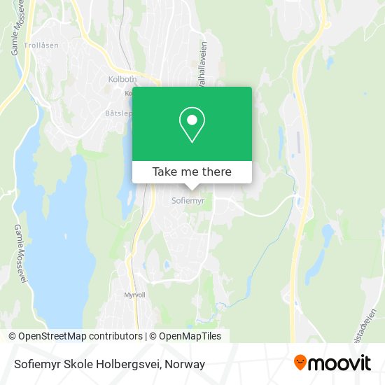 Sofiemyr Skole Holbergsvei map