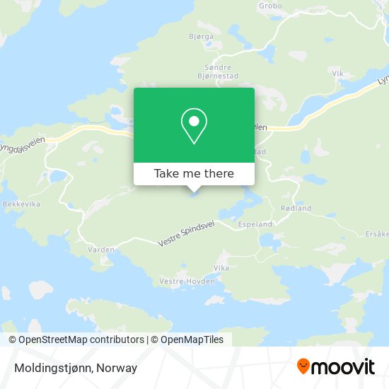 Moldingstjønn map