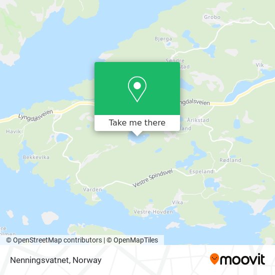 Nenningsvatnet map