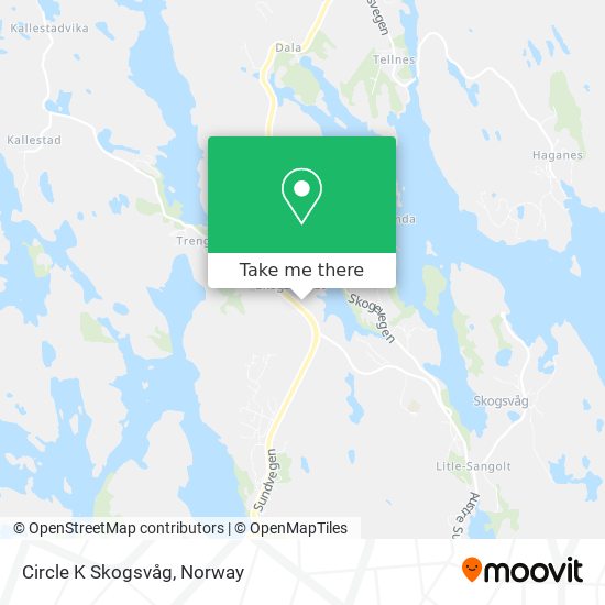 Circle K Skogsvåg map