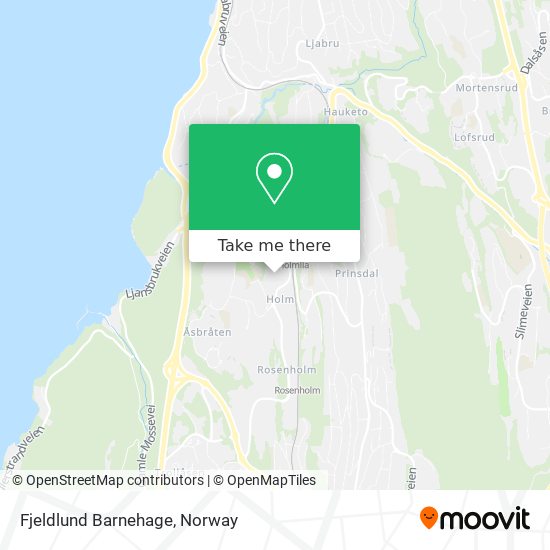 Fjeldlund Barnehage map