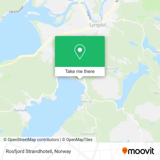 Rosfjord Strandhotell map