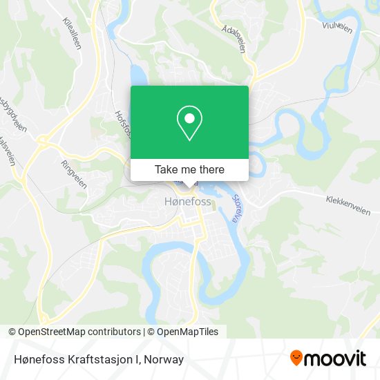 Hønefoss Kraftstasjon I map