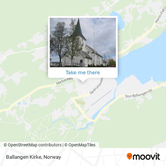 Ballangen Kirke map