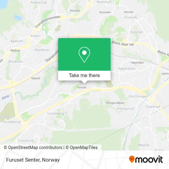 Furuset Senter map