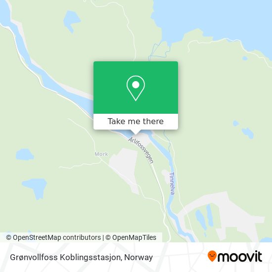 Grønvollfoss Koblingsstasjon map