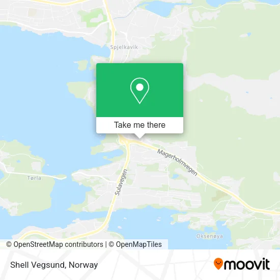 Shell Vegsund map