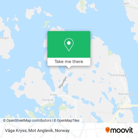 Våge Kryss, Mot Anglevik map