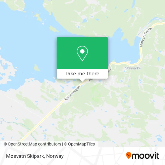 Møsvatn Skipark map