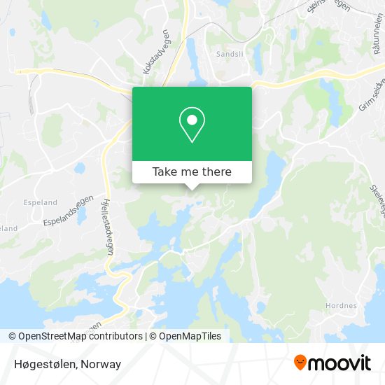 Høgestølen map