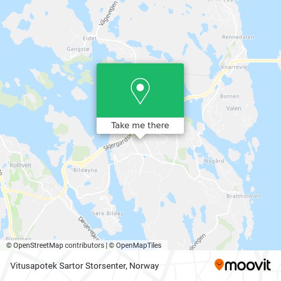 Vitusapotek Sartor Storsenter map