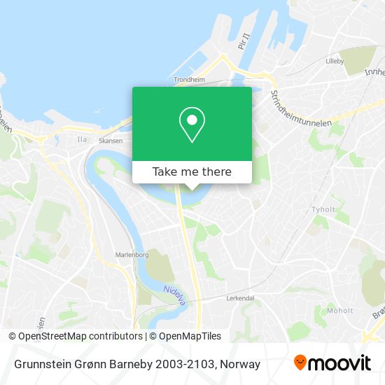 Grunnstein Grønn Barneby 2003-2103 map