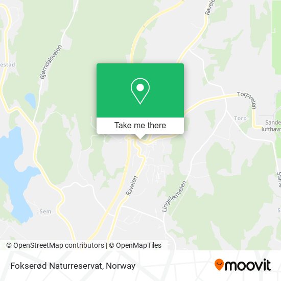 Fokserød Naturreservat map