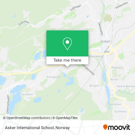 Asker International School map