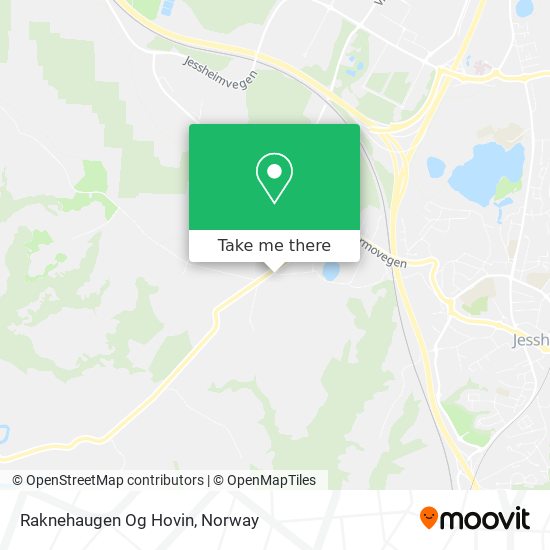 Raknehaugen Og Hovin map