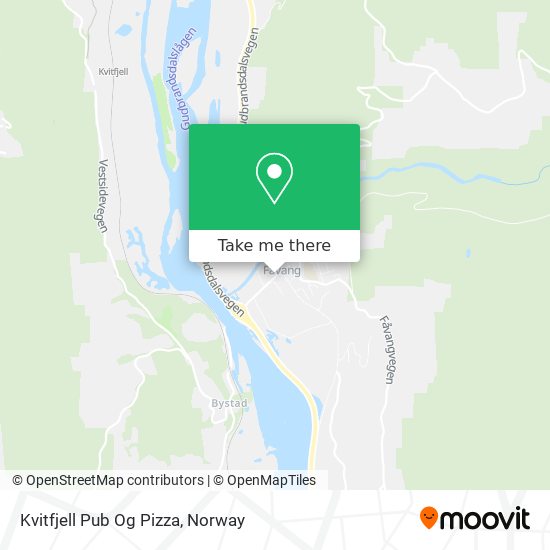 Kvitfjell Pub Og Pizza map