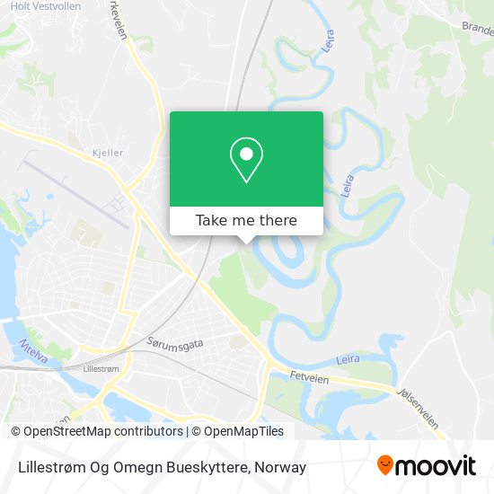 Lillestrøm Og Omegn Bueskyttere map