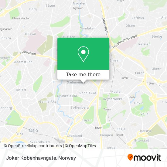 Joker Københavngate map