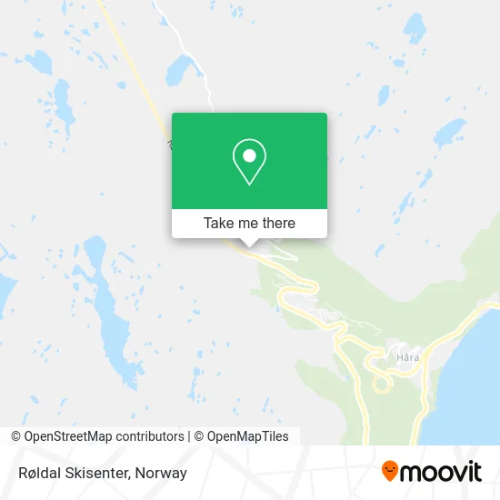 Røldal Skisenter map