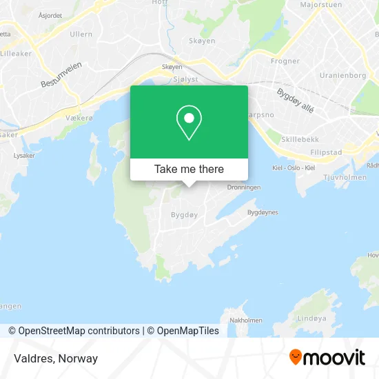 Valdres map