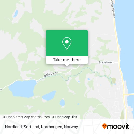 Nordland, Sortland, Karrhaugen map