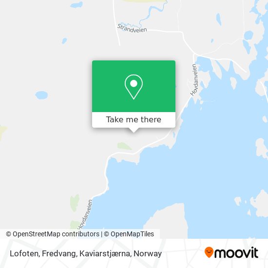 Lofoten, Fredvang, Kaviarstjærna map